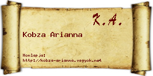 Kobza Arianna névjegykártya
